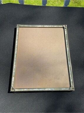 Vintage Silver Photo Frame Ornate 8” x 10”